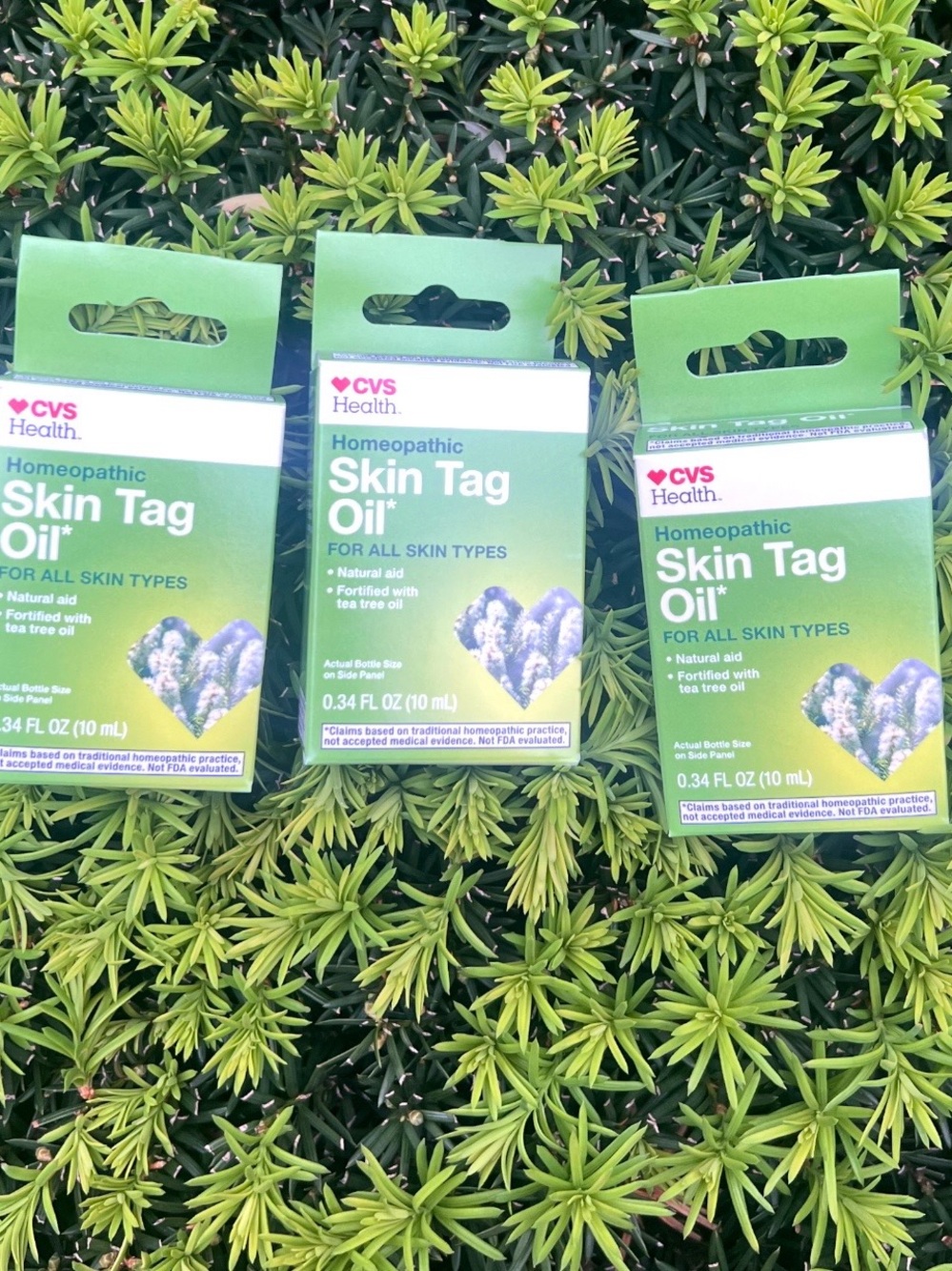 3 pack CVS Pharmacy Homeopathic Skin Tag Remover, All Skin Types 0.34 fl oz